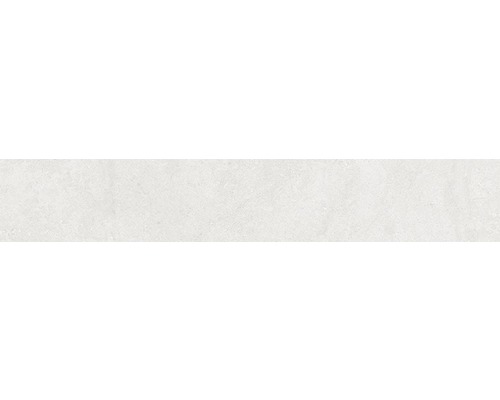 Sockelfliese Greenwich Perla matt grau 10x60 cm Helle Wandfliese