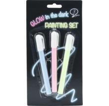 Kit de peinture Glow in the Dark avec trois marqueurs dans un emballage