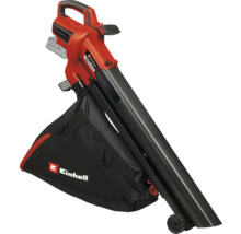 Aspirateur souffleur sans fil Einhell avec sac de ramassage et roues