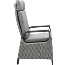 Chaise de jardin avec accoudoirs et dossier haut