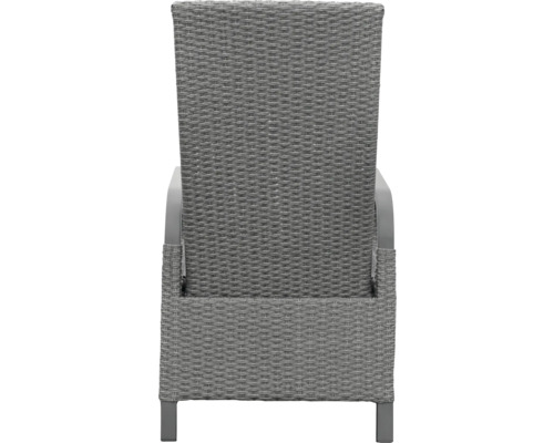 Vue arrière d''une chaise en rotin