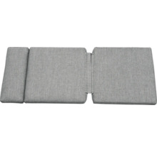 Coussin de bain de soleil gris avec rembourrage