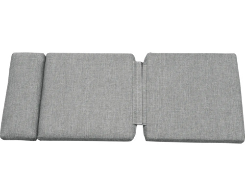 Coussin de bain de soleil gris avec rembourrage