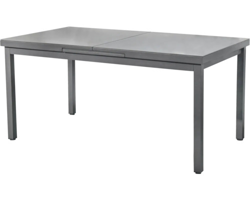 Ausziehbarer Gartentisch mit Metallgestell