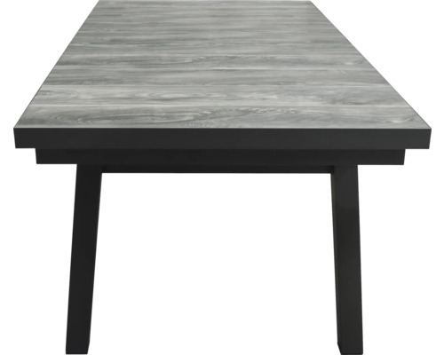 Esstisch mit Holzoptik und dunklem Gestell