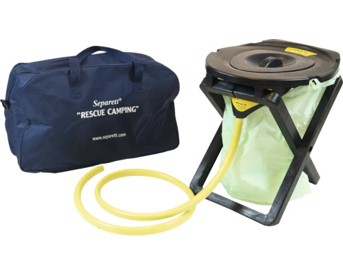 Toilettes mobiles à séparateur SEPARETT noir H-RESCUE CAMPING 1165-01 Toilettes de camping avec sac de transport et accessoires