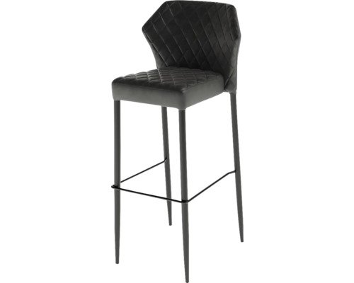 Barhocker Veba Louis 105 x 40 x 49 cm Stahl schwarz