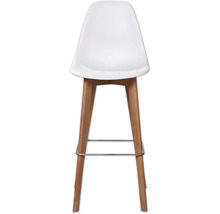 Barhocker mit Sitzschale und Fußstütze
