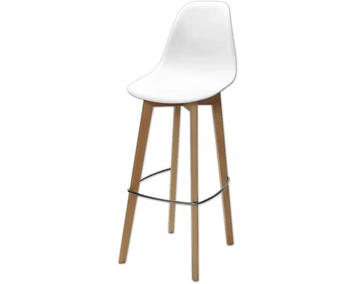 Tabouret de bar Veba Keeve 119 x 47 x 53 cm bois blanc