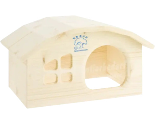Resch Meerschweinchen Wichtelhaus holz Kleintierhaus aus Holz mit Fenster und Eingang