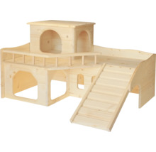 Resch Château pour lapins avec grande terrasse en bois