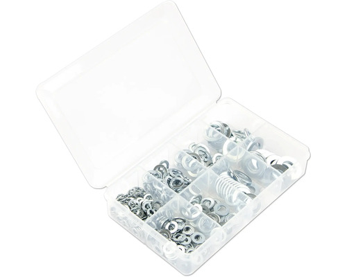 Boîte d''assortiment avec rondelles et joints d''étanchéité