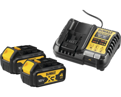 DeWalt Akku-Ladegerät mit zwei 18 Volt Akkus