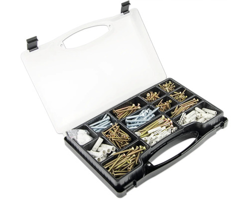 Sortimentskasten mit Schrauben und Dübeln