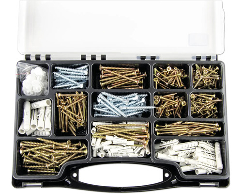 Sortimentskasten mit Schrauben und Dübeln