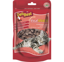 DeliBest VitalSNACK Katzensnack mit Wildfleisch, Joghurt und Traubenkernen