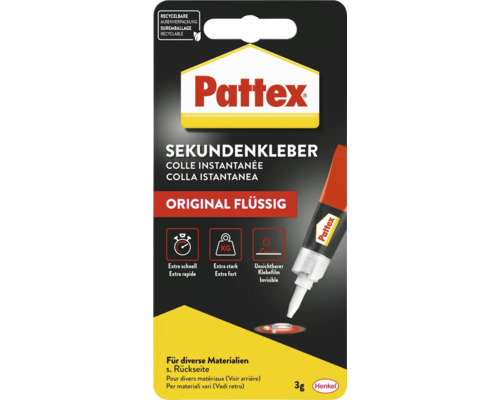 Pattex Sekundenkleber Original flüssig 3 Gramm