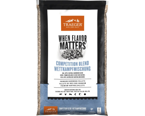 Traeger Competition Blend Pellets de bois dur en sac