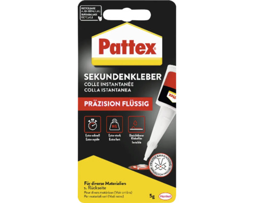 Pattex Sekundenkleber Präzision flüssig 5 Gramm