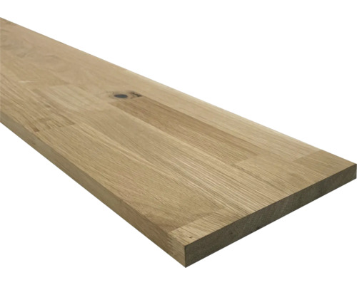 Leimholzplatte Eiche getrocknet 18x200x2500 mm Holzplatte aus Eiche