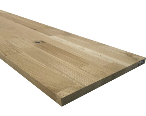 Leimholzplatte Eiche getrocknet 18x300x2500 mm Holzplatte aus Eiche