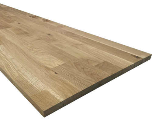 Leimholzplatte Eiche getrocknet 18x400x2500 mm Holzplatte aus Eiche