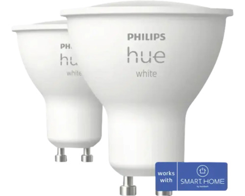 Philips Hue Lampe à réflecteur W LED GU10 4,2 W intensité variable