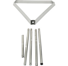 Support de barbecue composé d''un cadre triangulaire et de tubes