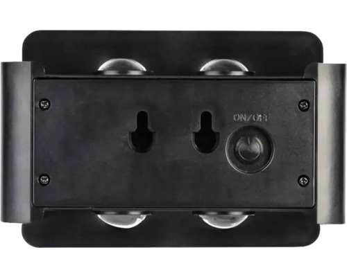 Vue arrière d''une applique murale LED avec interrupteur marche/arrêt