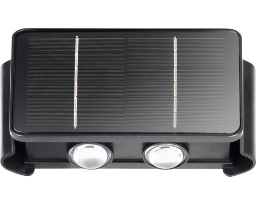 Lampe solaire avec deux diodes électroluminescentes