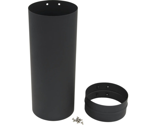 Rallonge de conduit de fumée asado en acier Tuyau de poêle avec collier de serrage et vis