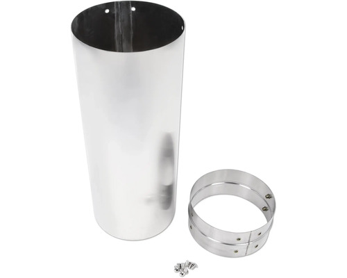 Rallonge de conduit de fumée asado en acier inoxydable pour Ø 70 cm Tuyau en acier inoxydable avec raccord et vis