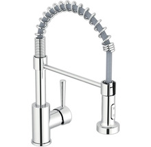 Robinet de cuisine avec ressort spiralé et douchette extractible