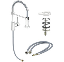 Robinet de cuisine avec flexible de douche et accessoires de montage