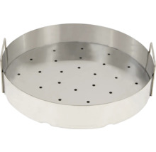 Insert à vapeur en acier inoxydable avec poignées et fond perforé