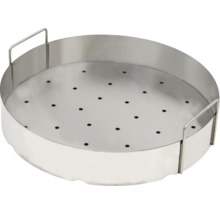 Insert de cuisson à la vapeur en acier inoxydable avec poignées et trous pour casseroles
