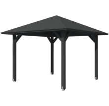 Pavillon de jardin carré en bois avec toit pointu