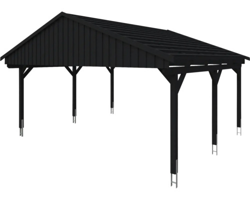 Carport en bois avec toit