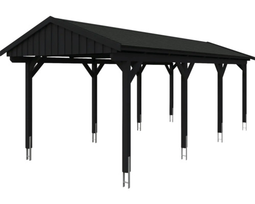 Carport en bois indépendant avec toit