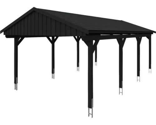 Carport aus Holz mit Dach