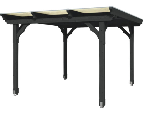 Pavillon de jardin en bois avec toit de protection solaire