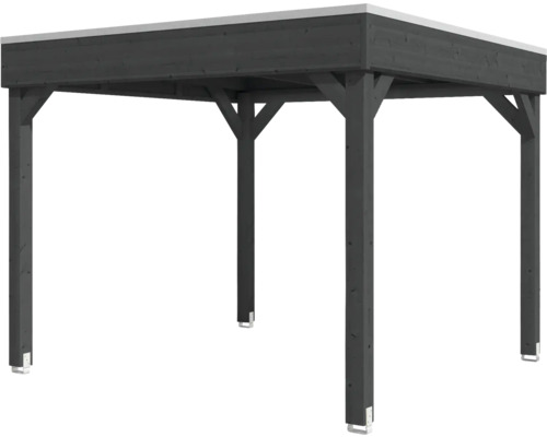 Pavillon en bois avec toit plat