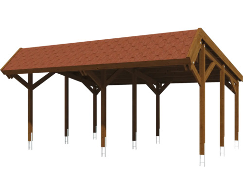 Holzcarport mit Dach