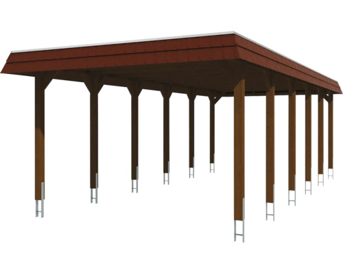 Holzcarport mit Dach