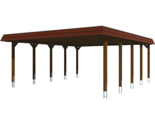 Holzcarport mit Dach