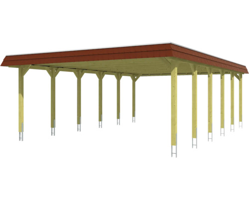Holzcarport mit Dach