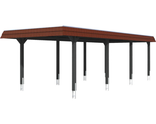 Abri de voiture indépendant avec toit en tuiles pour l''extérieur