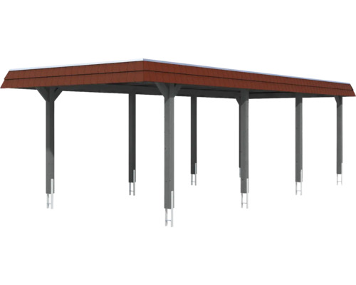 Holzcarport mit Satteldach