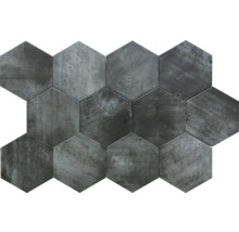 Carreaux hexagonaux aspect pierre