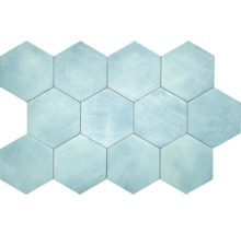 Disposition de carreaux hexagonaux